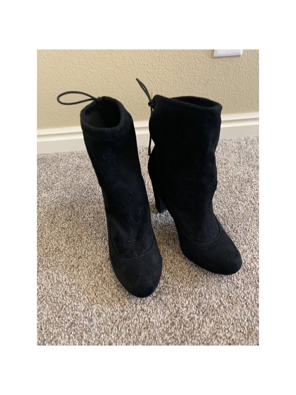 Wet Seal Women's Black GRANNY Boots vintage